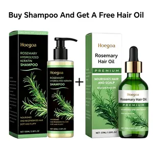 【Mother's Day Gift】 Rosemary Thickening Shampoo + Hair Oil—Promotes hair growth, controls oil, adds volume, and eliminates dandruff; softens and soothes the scalp, restoring your hair's natural shine! Hydrolyzed Keratin #SummerVibes Moisturizing Anti-Hair