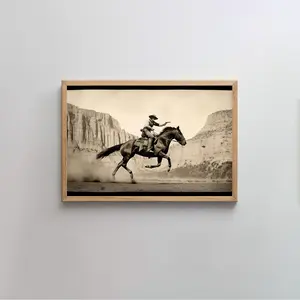 Vintage Film Still Outlaw Poster No Frame , Modern Western Wall Art, Cowboy Cowgirl Decor, Wild West, Horse Poster, Modern Farmhouse, Nursery Print