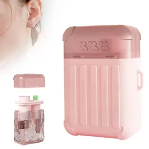 Ear Hole Cleaning Line, 2-in-1 Portable Perforation Cleaning Kit, Rose Fragrance, Including 240 Disposable Nose and Ear Perforation Cleaning Agents, Dental Floss, and 15ml Daily Care Travel Container