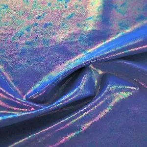 Prismatic Foiled Spandex Fabric | Blue Moon Fabrics