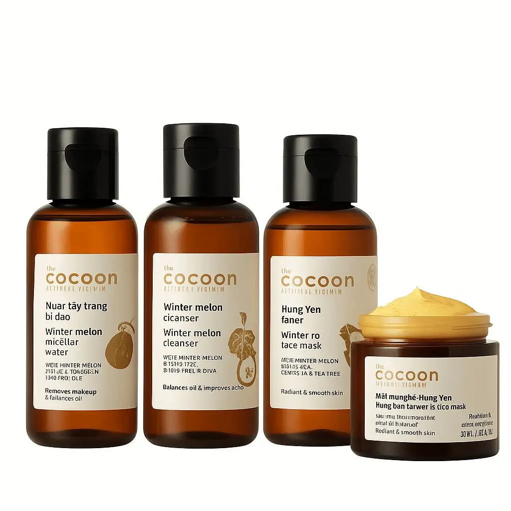Cocoon Clear Skin Set Winter Melon + Turmeric Cleanser Kit