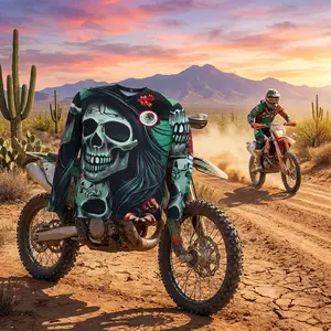 Men's Professional Racing Long Sleeve Off-Road Cycling Jersey - Mountain Bike MTB Downhill Motocross Shirts Breathable Quick-Dry Fabric for Extreme Sports Outdoor Adventure Performance Gear