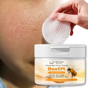 Collagen Honey Gentle Facial Cleansing Pads, Reconstructed Collagen & Natural Honey, Dual-Sided Skin Repair Barrier, Alcohol-Free Sensitive Skin Daily Use