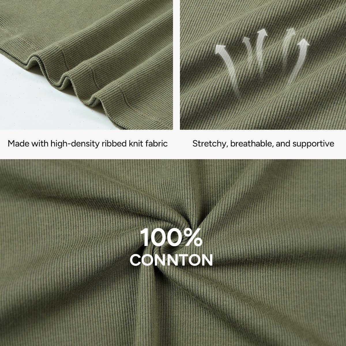 【Nebility】Men’s Solid Color Ribbed Crew Neck Tank Top 100% Cotton, Slim Fit Minimalist Athletic Undershirt, Soft Stretch Breathable for Gym Workout & Casual Wear