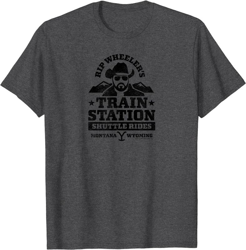 Yellowstone RIP Wheelers Train Station Short Sleeve T-Shirt