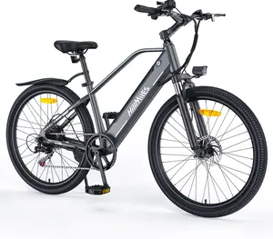 HillMiles MileTrail 1 Electric Bike for Adults | 26" Mountain E-Bike with 700W Motor | 468Wh Removable Battery | 20MPH & 62 Miles Range | Torque Sensor | Hydraulic Disc Brakes | Adjustable Handlebars Manufacturer Warranty,UL 2849 Certified