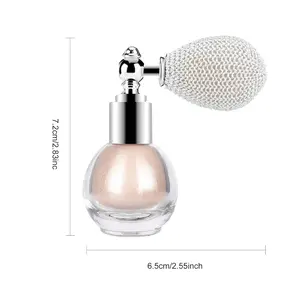 Versatile glitter spray, loose powder glitter, facial, body and hair highlight spray for makeup, long-lasting glitter hair gel, cosmetics glitter body makeup, metallic silver, pink and gold colors-BY