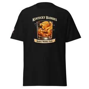 Kentucky Blondes Vintage Whiskey Glass Tee | Cecemae Design | Basic Cotton