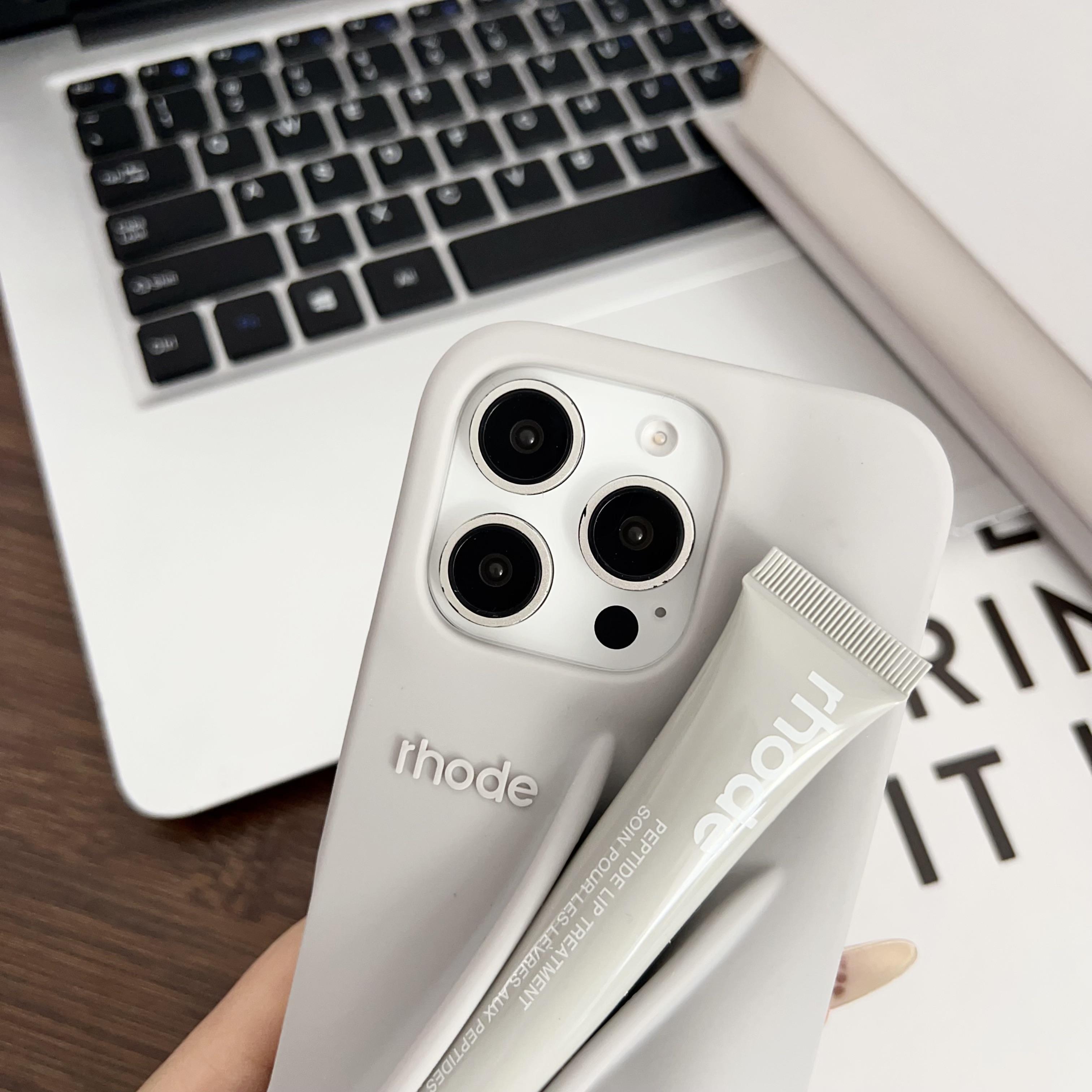 Hailey Rhode Phone Case Compatible with iPhone 17/16/15/14/13/12 Pro/Pro Max/Plus – Fashion Aesthetic Cover with Gift Lip Gloss Included