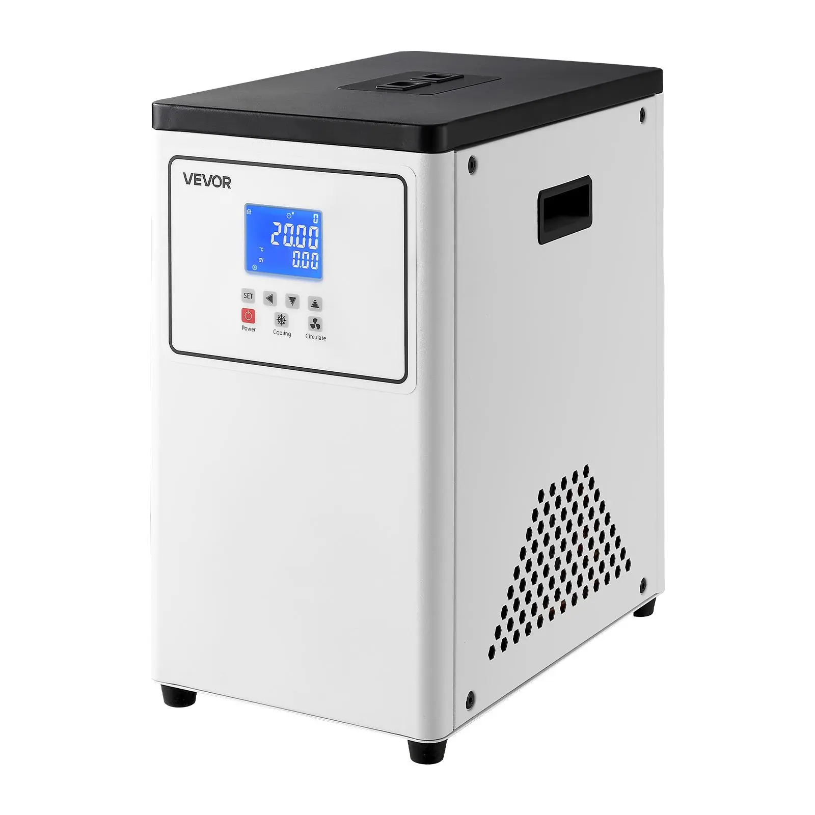 【BackToSchool】VEVOR Laboratory Chiller Circulator, -20℃ to Room Temperature, 3.4 L Internal and External Dual Circulation, Compatible with ≤2 L Rotary Evaporators for Condenser Reflux and Rapid Cooling