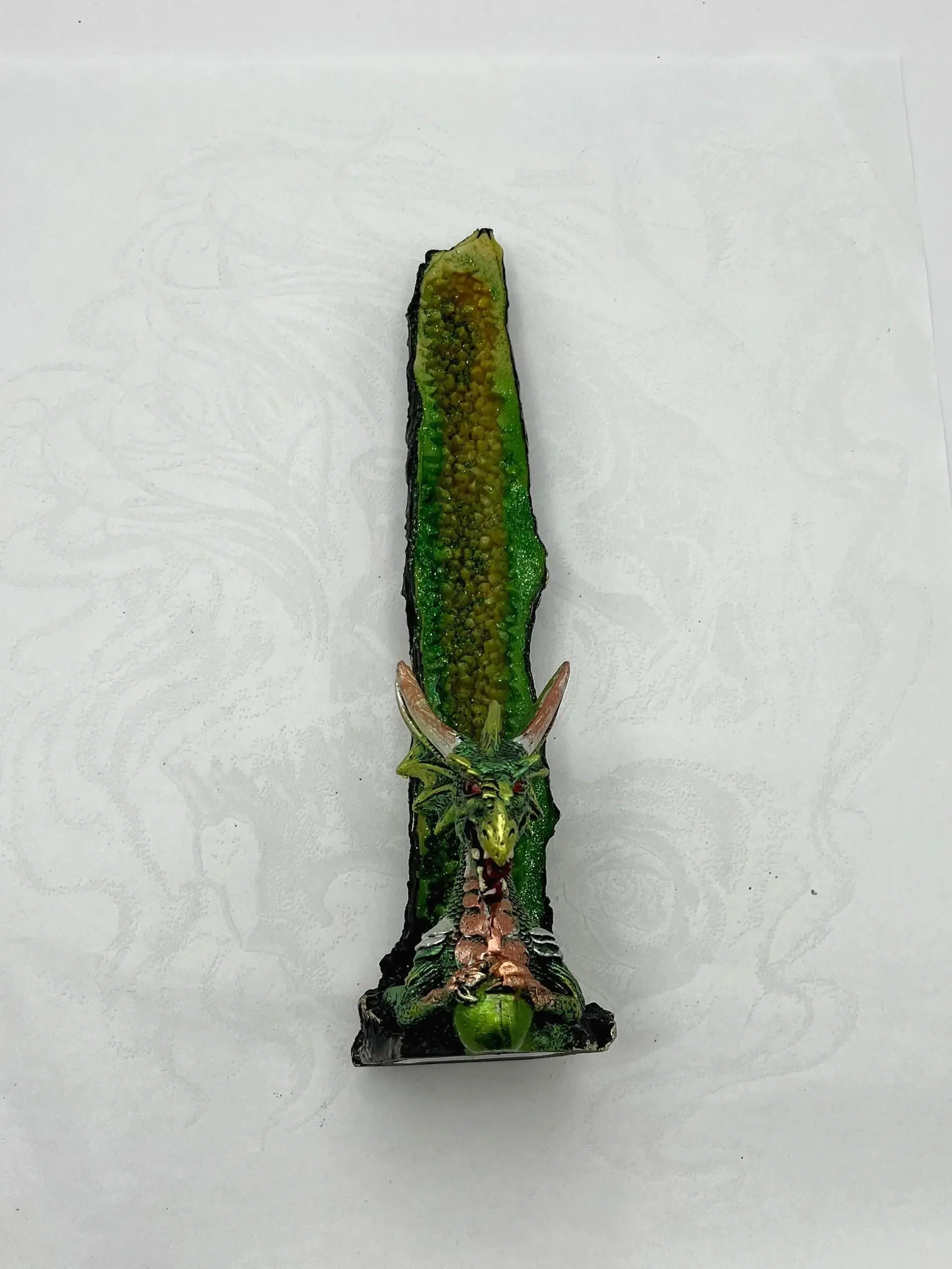 Green Dragon Polystone Incense Burner