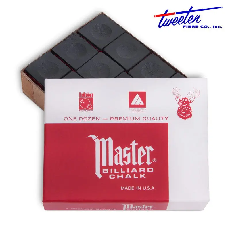 Master Billiard Chalk Black 12 pcs Master Billiard Chalk Black 12 pcs
