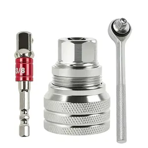 Professional Adjustable Universal Socket 3/8-Inch Drive, Heavy Duty Multi-functional Sleeve Wrench for Impact Drill & Ratchet, Hex Bit Socket Tool for Auto Repair and DIY Home Maintenance