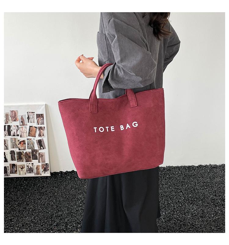 New Large Capacity Tote Bag for Women | Chic Minimalist Luxury Handbag | Trendy Commuter Work Bag | Versatile Everyday Shoulder & Top Handle Purse | Stylish Must-Have
