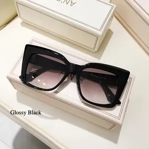 NEW: Fashionable High End Rectangle Tortoise Cat Eye Sunglasses for Women in Multiple Colors