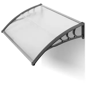 Window Door Awning Canopy 30" x 40", UPF 50+ Polycarbonate Entry Door Outdoor Window Awning Exterior, Front Door Overhang Awning for Sun Shutter, UV, Rain, Snow Protection, Hollow Sheet