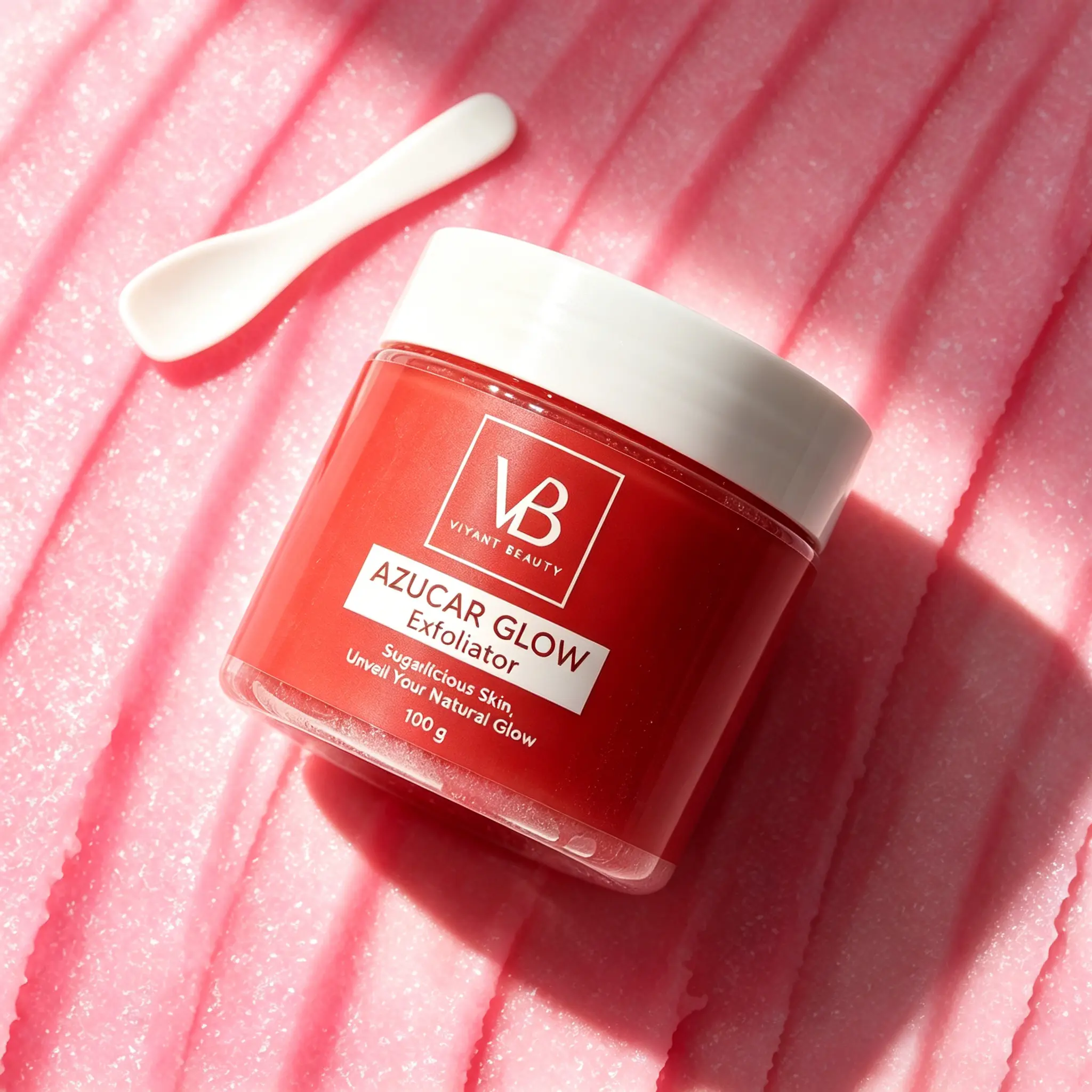 VB BLANQUEACULOS AZUCAR GLOW Exfoliant & Brightening Sugar Scrub Hydrating Exfoliating Facial Cleanser for Smooth Skin 100g Cleansing Moisture