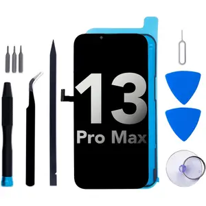 Screen Replacement Kit for iPhone 13 Pro Max 6.7" LCD Display 3D Touch Digitizer Assembly with Repair Tools and Frame Sealant Adhesive (Models A2643/A2484/A2641/A2644/A2645)