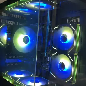 YEAH MAGIC Astral S1 Gaming Desktop AMD Ryzen 5 5600GT 3.9GHz 16GB(8G*2) DDR4 3200 1T NVME SSD ARGB 7 Fans Win 11 Home Gamer Desktop Computer Office Work WIFI 6 650W Gold PSU Black