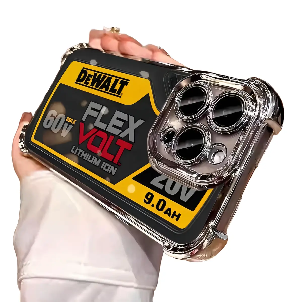 Personalized and minimalist industrial style hardcore phone Suitable for iPhone 16/15/14/13/12/11 Pro Max Plus electroplated anti drop soft phone 015