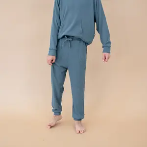 Ribbed Jogger Pant in Atlantic