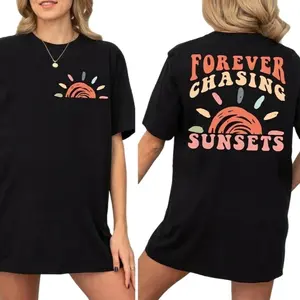 Forever Chasing Sunsets Shirt, Summer Vacation T-Shirt, Retro Beach Shirt, Aesthetic Summer Shirt, Beach Sunset Shirt, Retro Sunset Tee