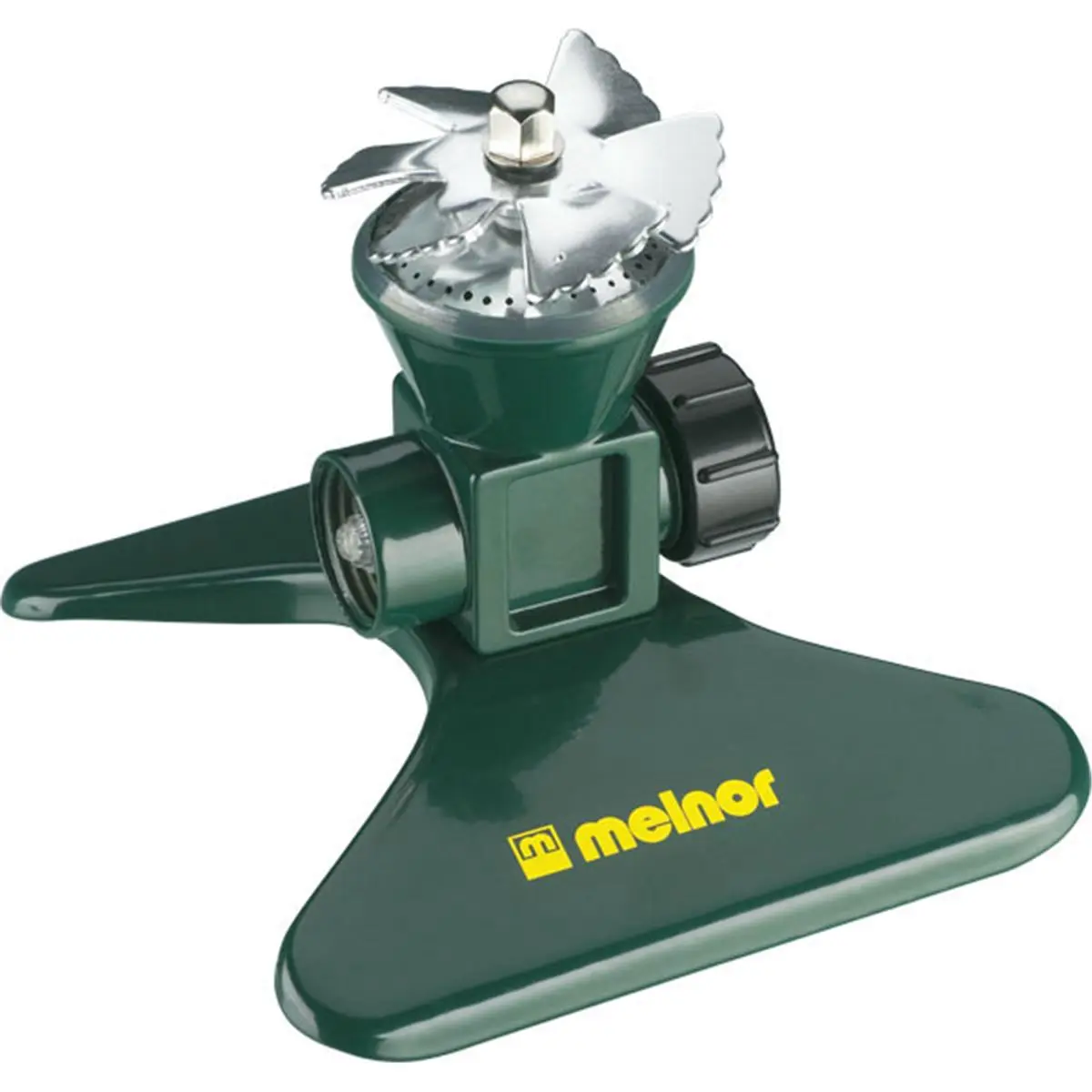 Melnor Heavy Duty Square Pattern Garden Sprinkler, 35 ft x 35 ft Coverage, 6" L, Unit-to-Unit Connections for Home Improvement Watering & Irrigation, 35X35ft, Zinc Base