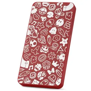 For Switch accessories Game Cases, Compatible with Nintendo Switch Games and Micro SD Cards, Soft Lined Protection and Magnetic Flap Design, Stores up to 24 Game Cards - Magic Red