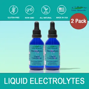 Eidon Electrolytes Liquid Drops Ionic Mineral Supplement for Hydration Support 2 oz 2 Pack Healthcare Sodium Magnesium Calcium