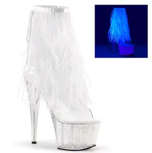 Feather Fringe ankle boots