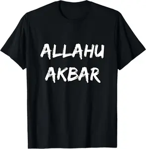 100% Cotton Allahu Akbar Islamic T Shirt For Muslims T-Shirt
