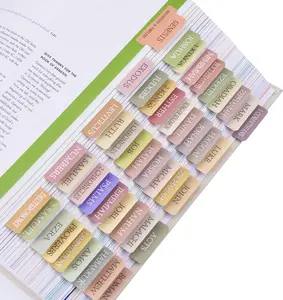 72 Laminated Bible Tabs for Women and Men Study Bible, Easy to Read and Apply, Bible Index Tabs, Large Print Bible Book Tabs, Bible Study Supplies (Boho Theme)