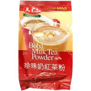 GREENMAX Boba Milk Tea Powder Black Tea Flavor 24.7oz Value Size