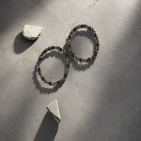 Fashionable Stone Decor Beaded Bracelet for Women & Men, Style for Party, Daily Clothing Decor, Trendy All-match & Exquisite Jewelry for Birthday Gift, Beads Bracelets, Stackable Bracelets, Beaded Bracelet Set, Stacking Bracelet, Beaded Bracelet Pack