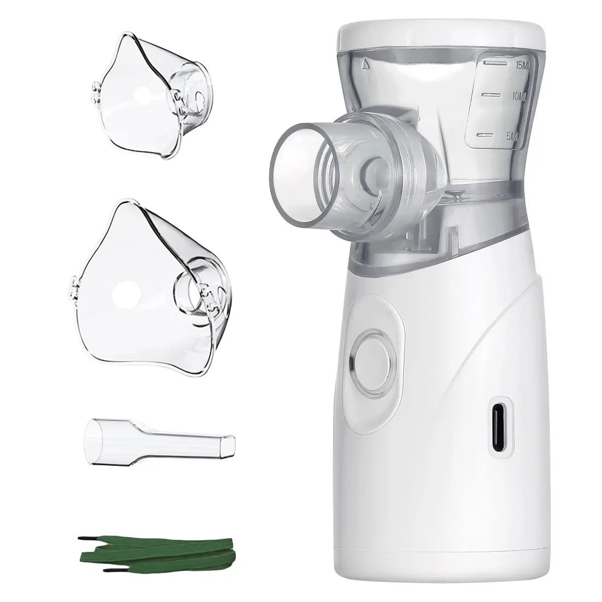 Portable Mesh Nebulizer for Adults and Kids, Compact Handheld Nebulizer Machine for Home, Office and Travel, Easy-to-Clean Personal Mist Inhaler