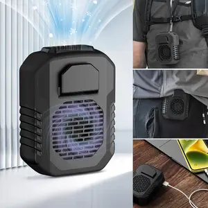 Waist Fan, 6000mAh PowerBank,Portable Fan w/ 3-Speed Settings, Powerful Wind,Outdoor Cooling Fan for Outdoor Work,Sports,Golf, Dog Walking,Fishing, Warehouse Operations,Gift for Men