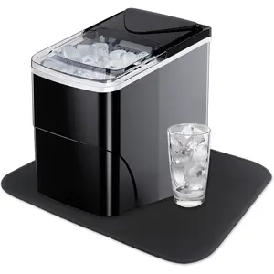 Mat for Ice Makers Countertop, Mat for Under Ice Maker Absorbent Dish Drying Mat for Kitchen Appliance, Ice Maker Machine Accessories Sliding Mat (Only Mat)