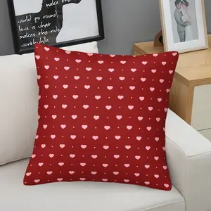 Love envelope printed pattern soft and skin friendly short plush pillow, suitable for comfortable and essential items for home travel, perfect for gift giving or personal use