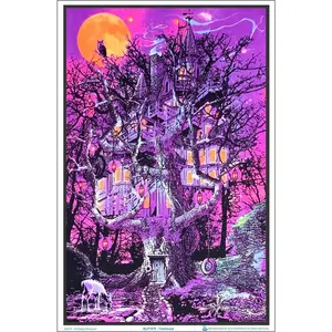 Treehouse Blacklight Poster 23 x 35 7AM