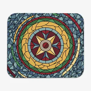 Stained Glass Circle Mousepad