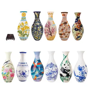 3D Flower Vases Puzzle – 160 Piece DIY Fun for Home & Office Decor Crafts, Beginner Puzzle Toy, Gifts for Mother's Day and Valentine's Day