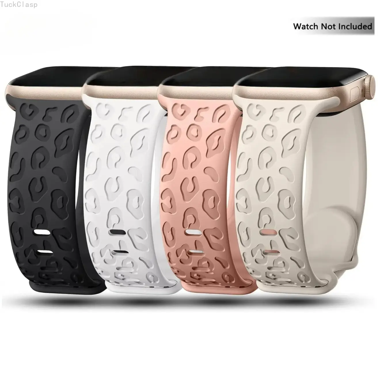 Fashion Engraved Pattern Silicone Watch Band Compatible with Apple Watch, Soft Replacement Strap for Women & Men, Compatible with Apple Watch Series, Stylish Everyday & Spring Wear, Gift for Friends
