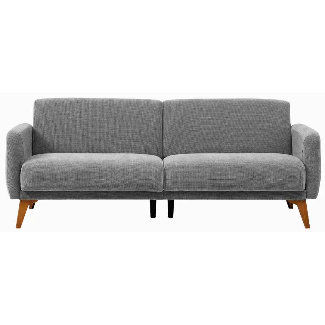 Bellona 79" Flexy Memory Foam Sofa Bed in a Box with Storage Best for Small Space Lounge Modern Grey Design