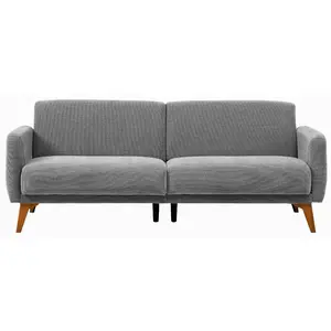 Bellona 79" Flexy Memory Foam Sofa Bed in a Box with Storage Best for Small Space Lounge Modern Grey Design