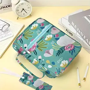 1 piece cover set, floral bible cover bag, stylish and functional portable bible carrying bag with pockets and zipper, bible bag
