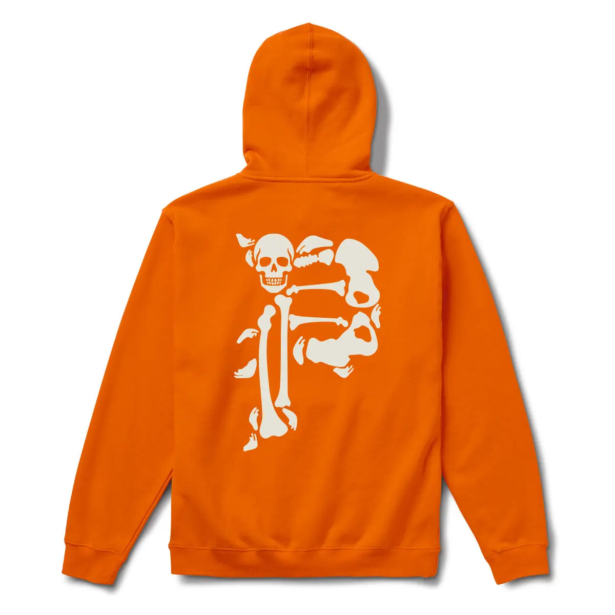 Men's Bones Graphic Hoodie Pullover, Casual Regular Fit Cotton Blend Skate Top with a Glow-in-the-Dark Print, Tops, Menswear, Fabric