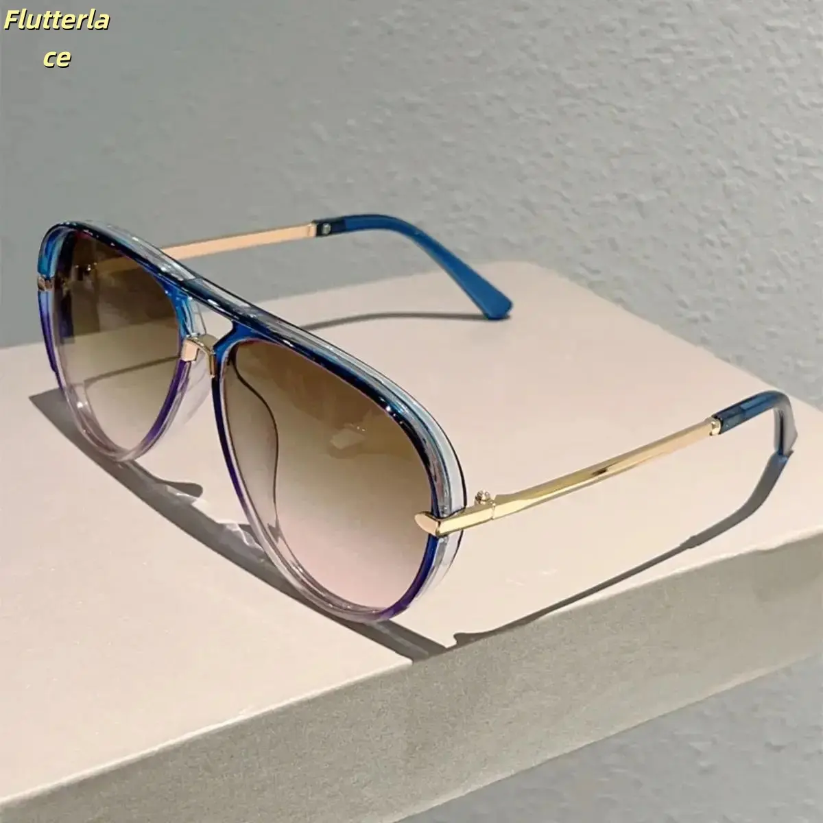 Retro Aviator Sunglasses for Men & Women, 2026 Fashion Multi-color Gradient Shades, Lightweight Stylish Eyewear with UV Protection, Perfect for Outdoor Activities, Driving, Travel, Casual Fashion, and Parties tiktokshopbacktoschool