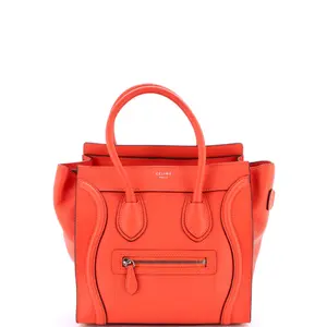 Pre-owned Celine Leather Tote Bags REBAG Luggage Bag Grainy Micro by Rebag
