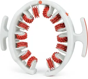 3 in 1 Cellulite Manual Massage Roller, Ergonomic Design for Full-Body Deep Tissue Muscle Massage Relaxation, Pilates Exercise Equipment (Orange))