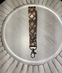 Navajo Brown Leather Lanyard